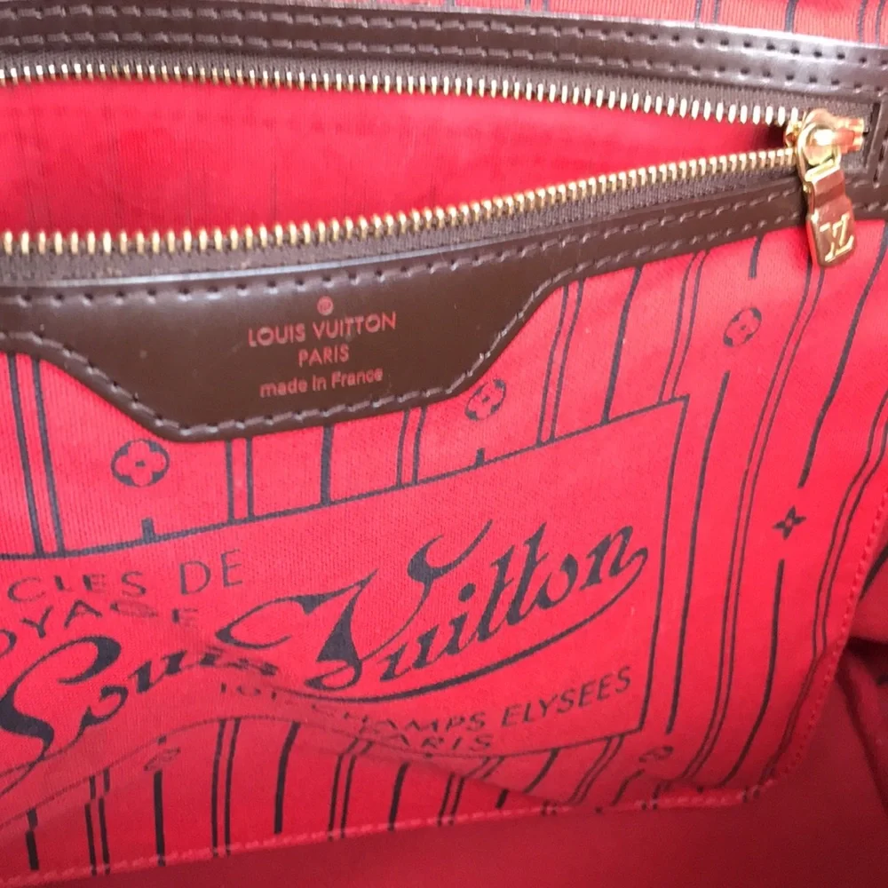 💎 NEVERFULL TOTE MM 💎 LOUIS VUITTON MADE IN FRANCE - Picture 7 of 14